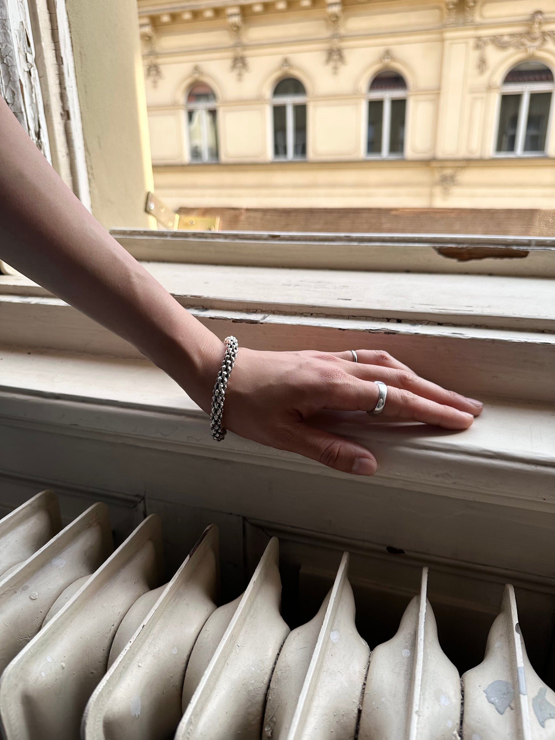 Italy 925 silver serpent snake chain bracelet vintage old antique シルバーブレスレット シルバーアクセサリー ヴィンテージシルバー ヴィンテージシルバーアクセサリー ジュエリー シルバージュエリー シルバー ヴィンテージ TOTO プラハ