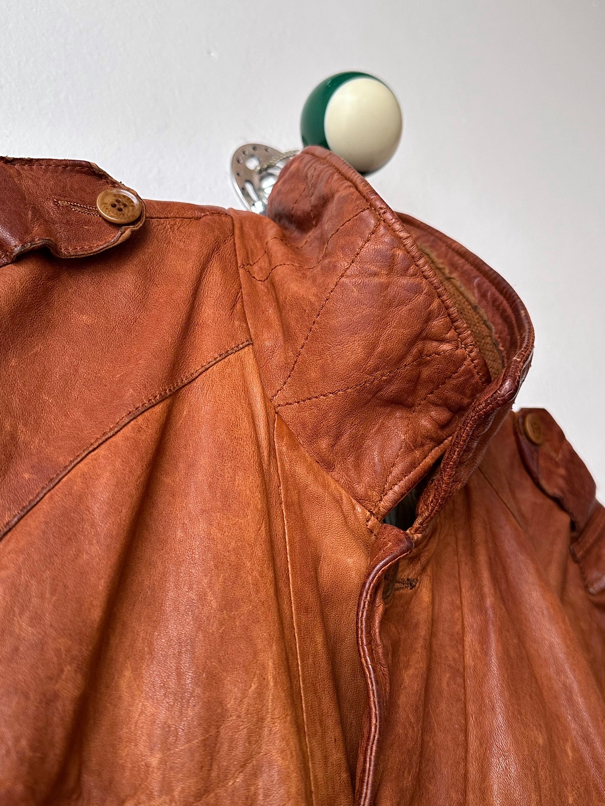 CLOSED Leather Jacket Made in Italy クローズド Vintage Toto Praha Vintage clothing store Antique shop Prague ヴィンテージ 古着屋 プラハ ショールーム Showroom appointment 予約製 ユーロ古着 ヨーロッパ古着 古着卸 フランス買い付け 