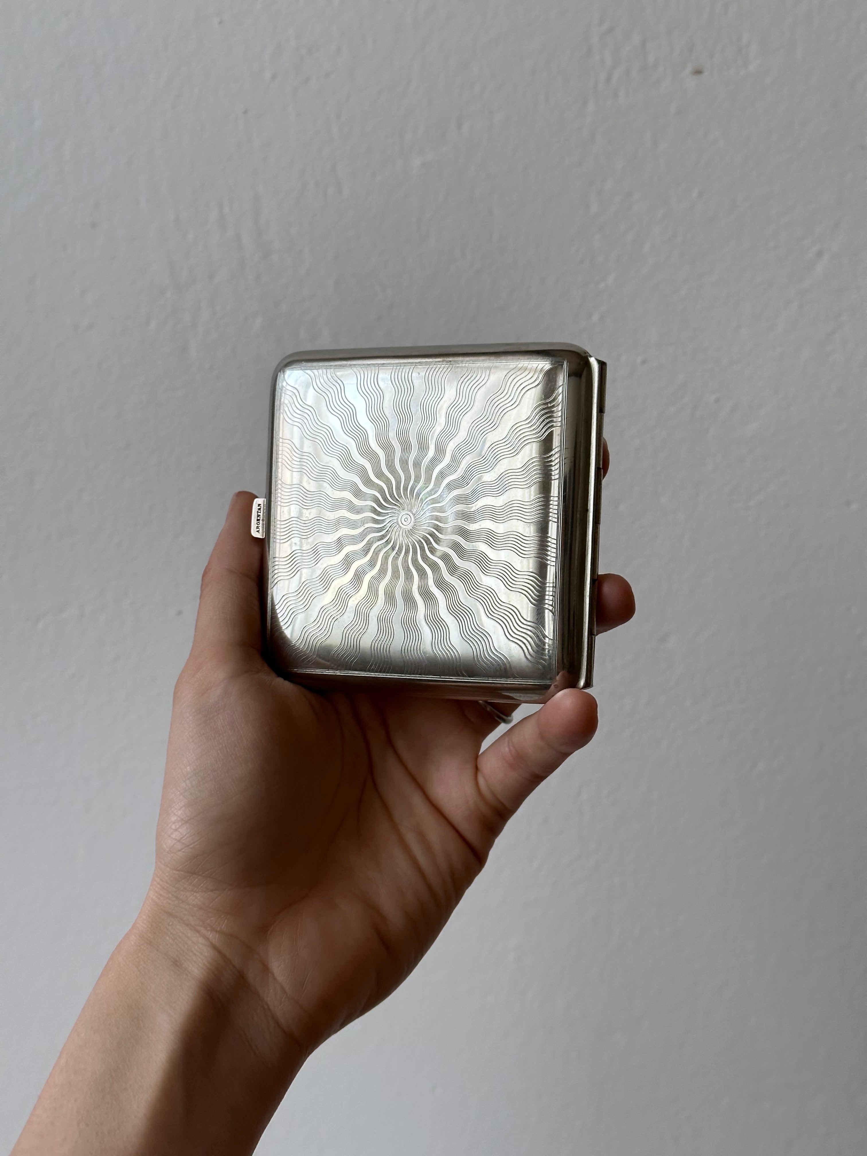 フランスアンティーク　銀無垢シガレットケース France antique silver tobacco case – TOTO