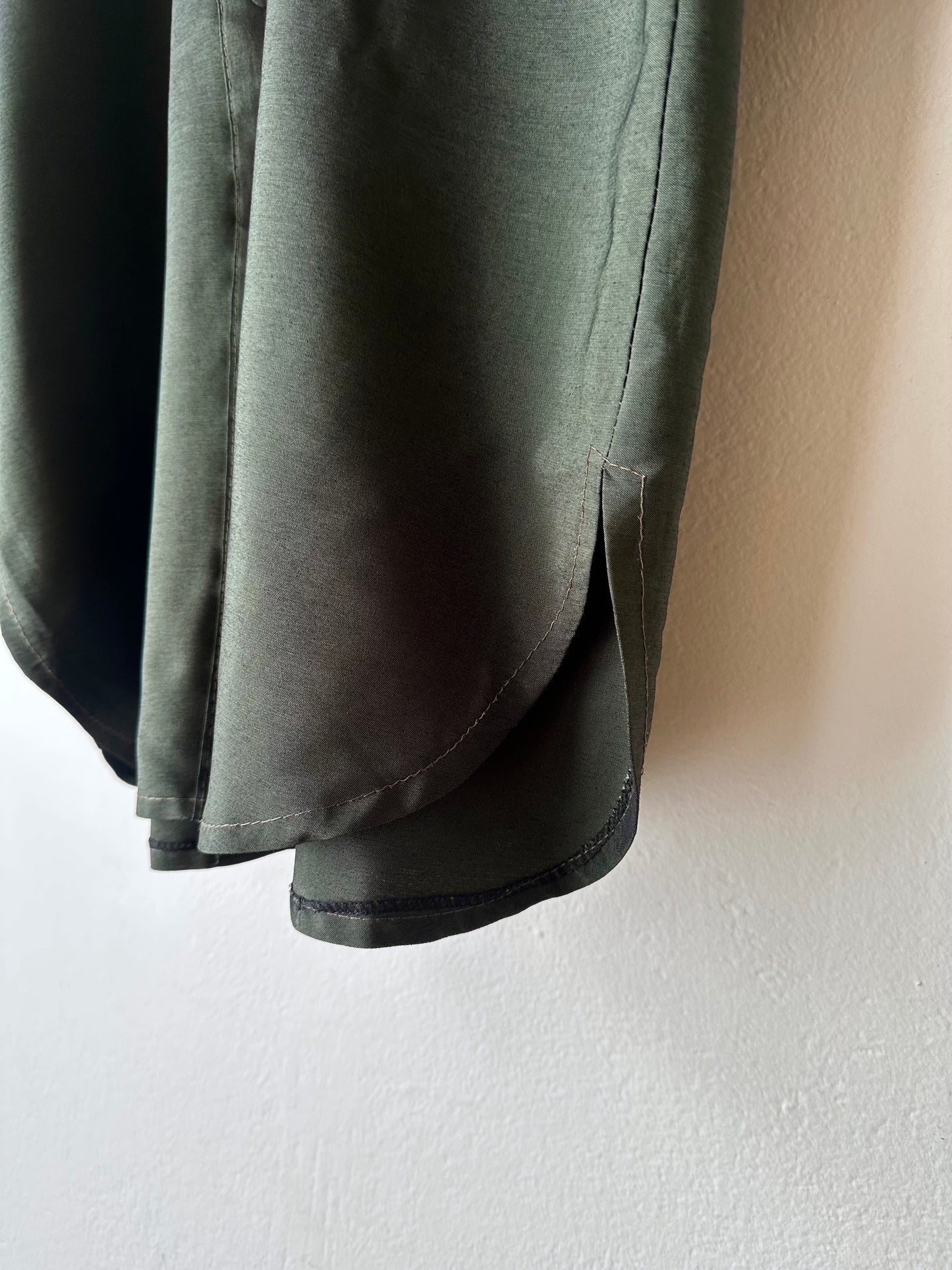 French forest green bat shirt