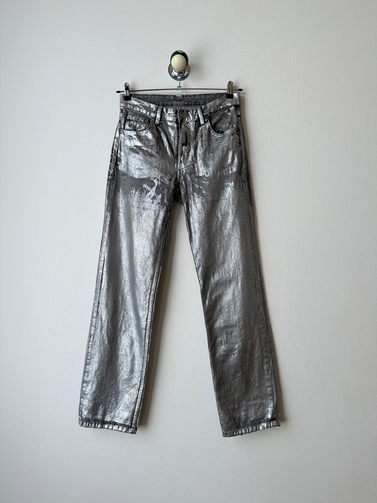 Silver coating 5 pockets denim W30-31