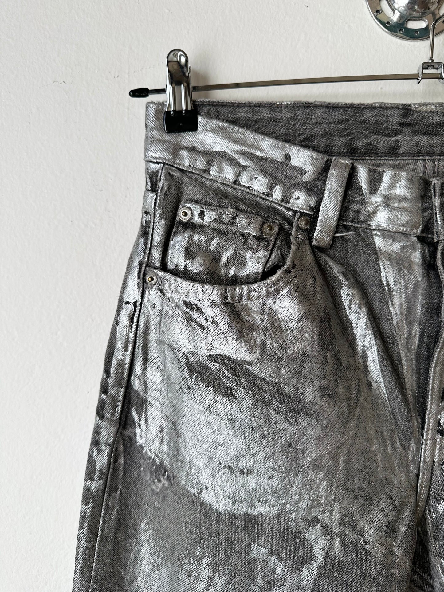 Silver coating 5 pockets denim W30-31