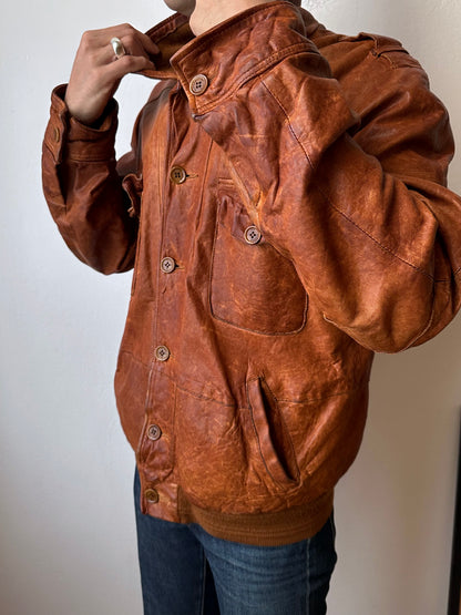 CLOSED Leather Jacket Made in Italy クローズド Vintage Toto Praha Vintage clothing store Antique shop Prague ヴィンテージ 古着屋 プラハ ショールーム Showroom appointment 予約製 ユーロ古着 ヨーロッパ古着 古着卸 フランス買い付け 