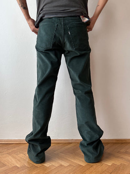 Levi's 646 dark green corduroy 70's 60's vintage リーバイス flare pants made in usa アメリカ製 アメリカ古着 ユーロ古着 ヨーロッパ古着