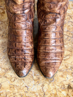 POLLINI crocodile boots made in Italy