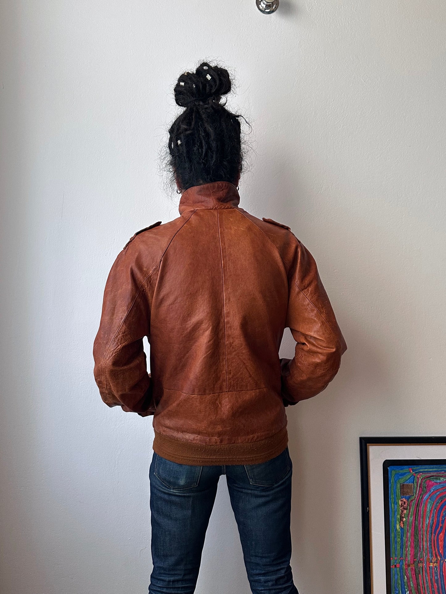 CLOSED Leather Jacket Made in Italy クローズド Vintage Toto Praha Vintage clothing store Antique shop Prague ヴィンテージ 古着屋 プラハ ショールーム Showroom appointment 予約製 ユーロ古着 ヨーロッパ古着 古着卸 フランス買い付け 