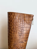 POLLINI crocodile boots made in Italy