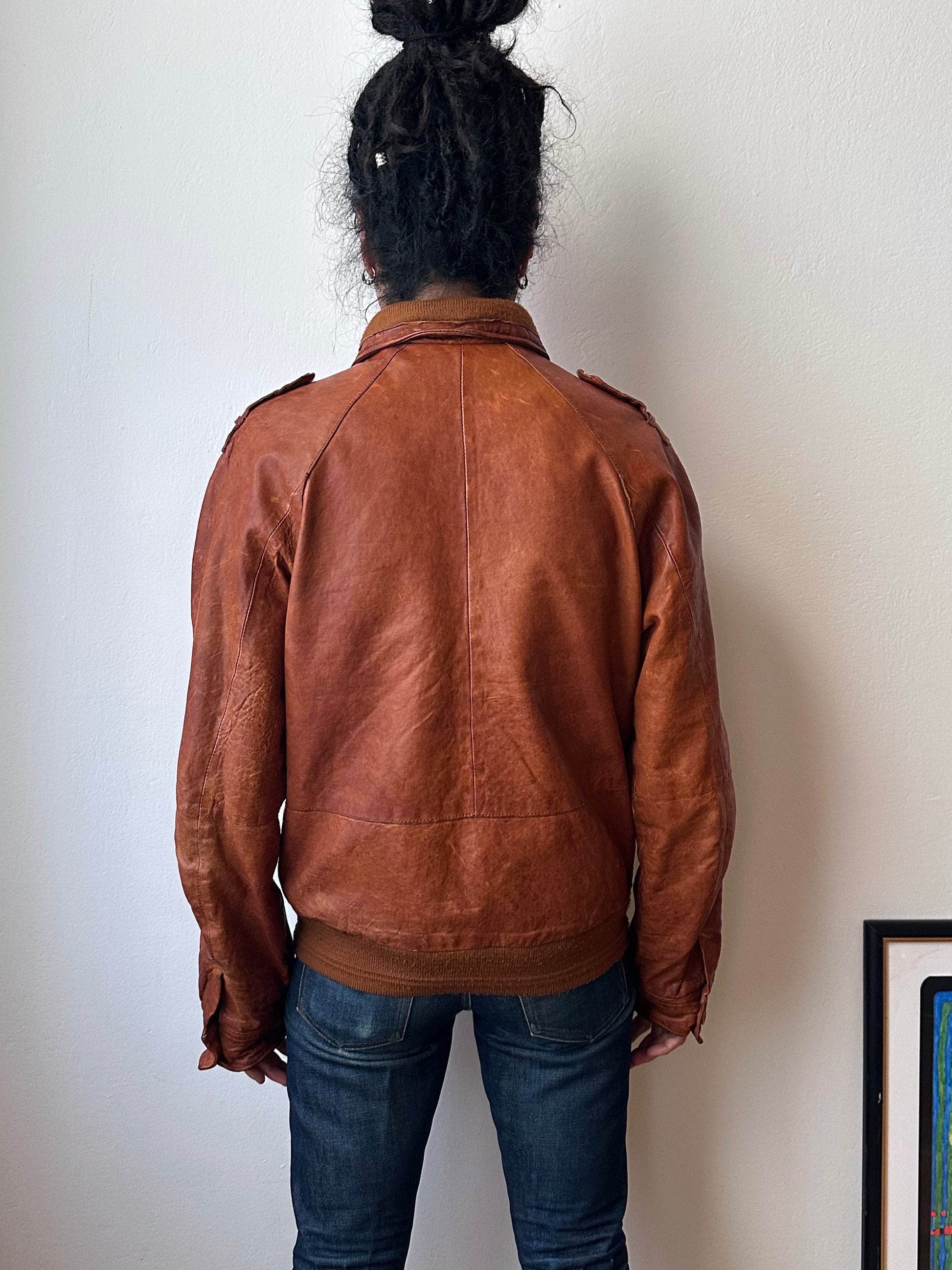 CLOSED Leather Jacket Made in Italy クローズド Vintage Toto Praha Vintage clothing store Antique shop Prague ヴィンテージ 古着屋 プラハ ショールーム Showroom appointment 予約製 ユーロ古着 ヨーロッパ古着 古着卸 フランス買い付け 