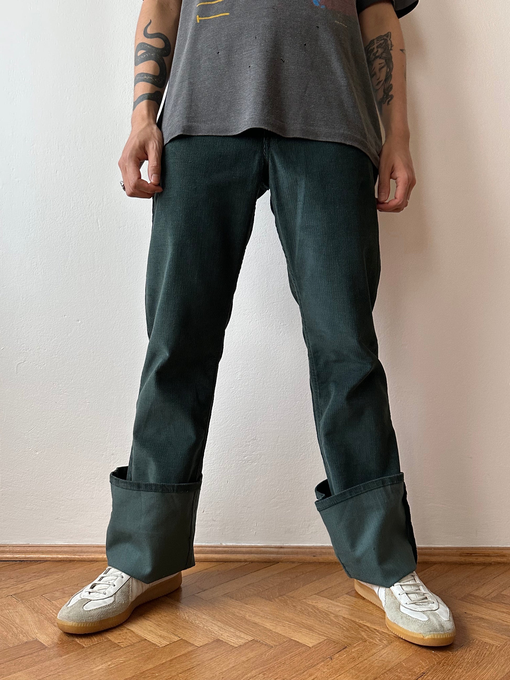 Levi's 646 dark green corduroy 70's 60's vintage リーバイス flare pants made in usa アメリカ製 アメリカ古着 ユーロ古着 ヨーロッパ古着