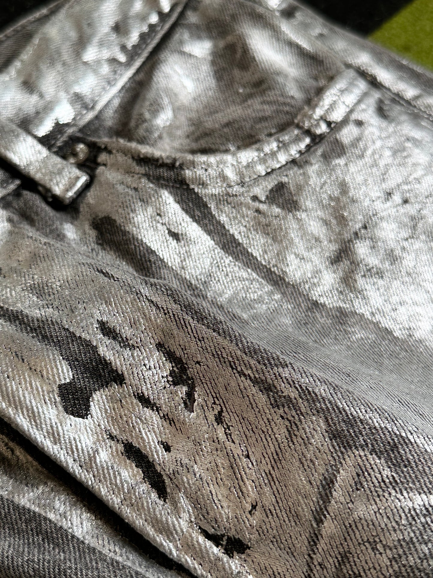 Silver coating 5 pockets denim W30-31