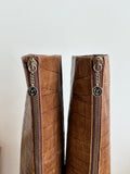 POLLINI crocodile boots made in Italy