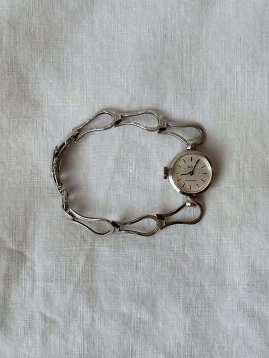 German silver watch PRATINA vintage