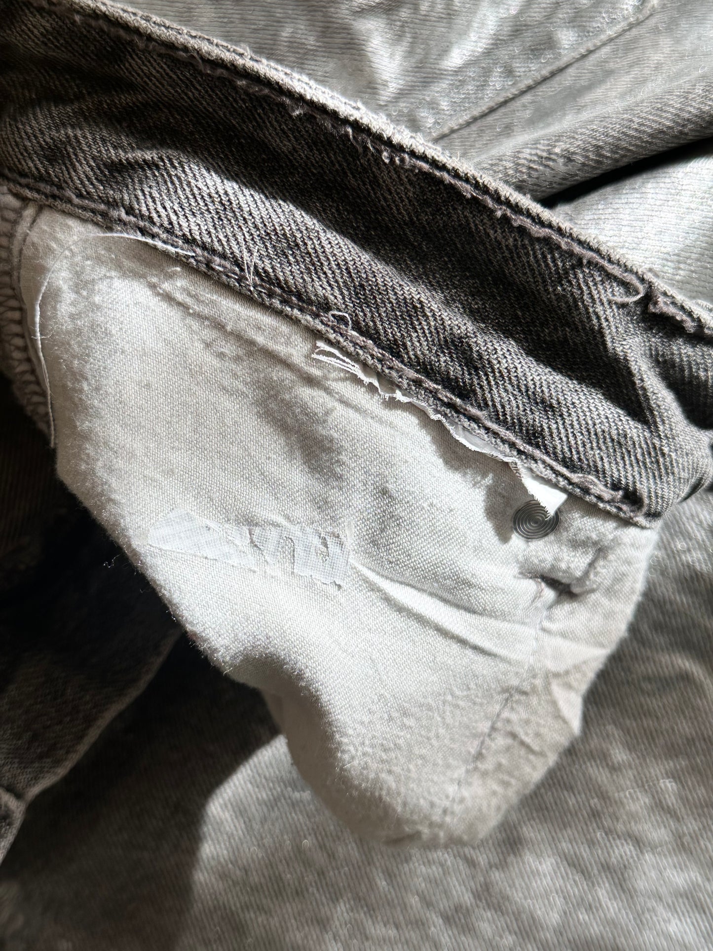 Silver coating 5 pockets denim W30-31