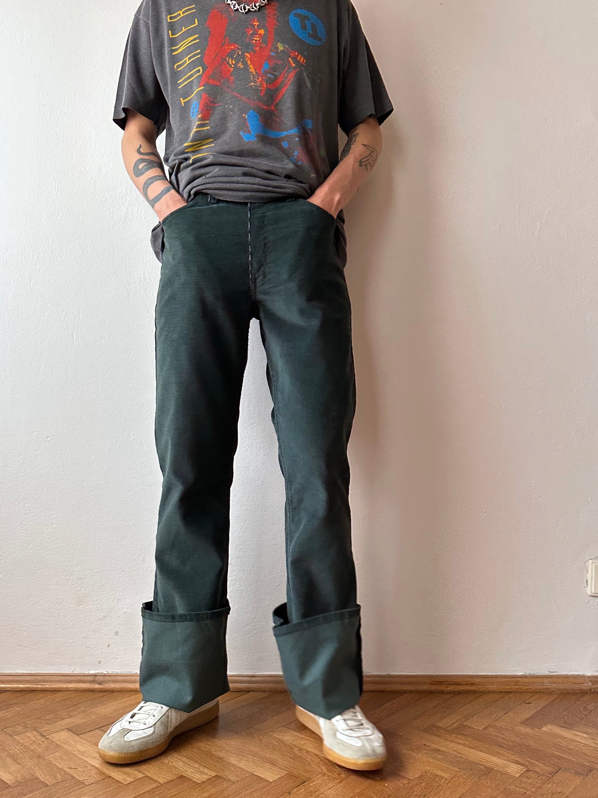 Levi's 646 dark green corduroy 70's 60's vintage リーバイス flare pants made in usa アメリカ製 アメリカ古着 ユーロ古着 ヨーロッパ古着