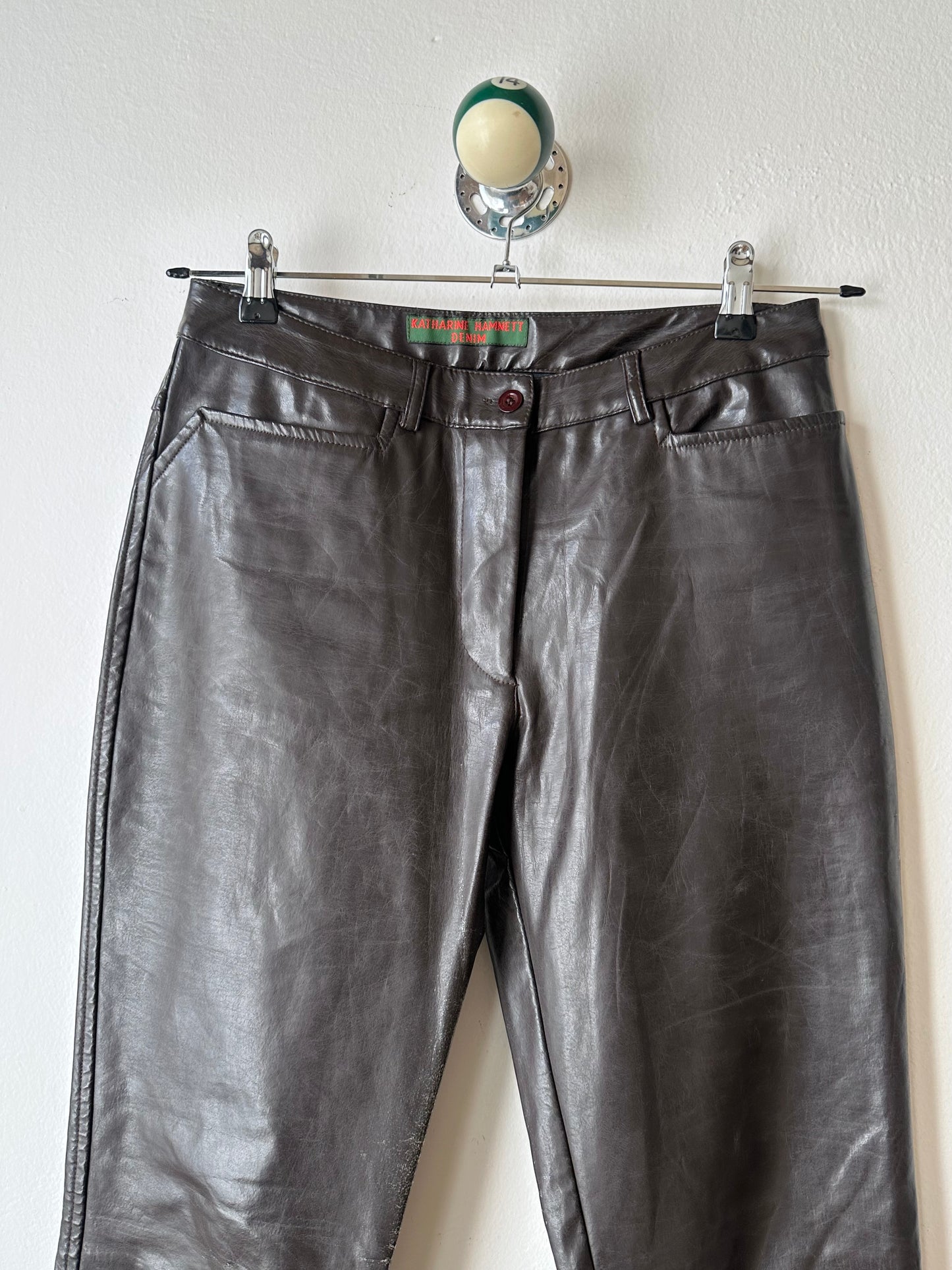90s Katharine Hamnett coating trouser W29-30