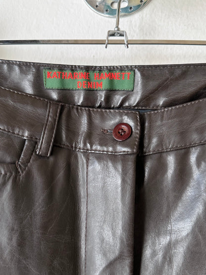90s Katharine Hamnett coating trouser W29-30