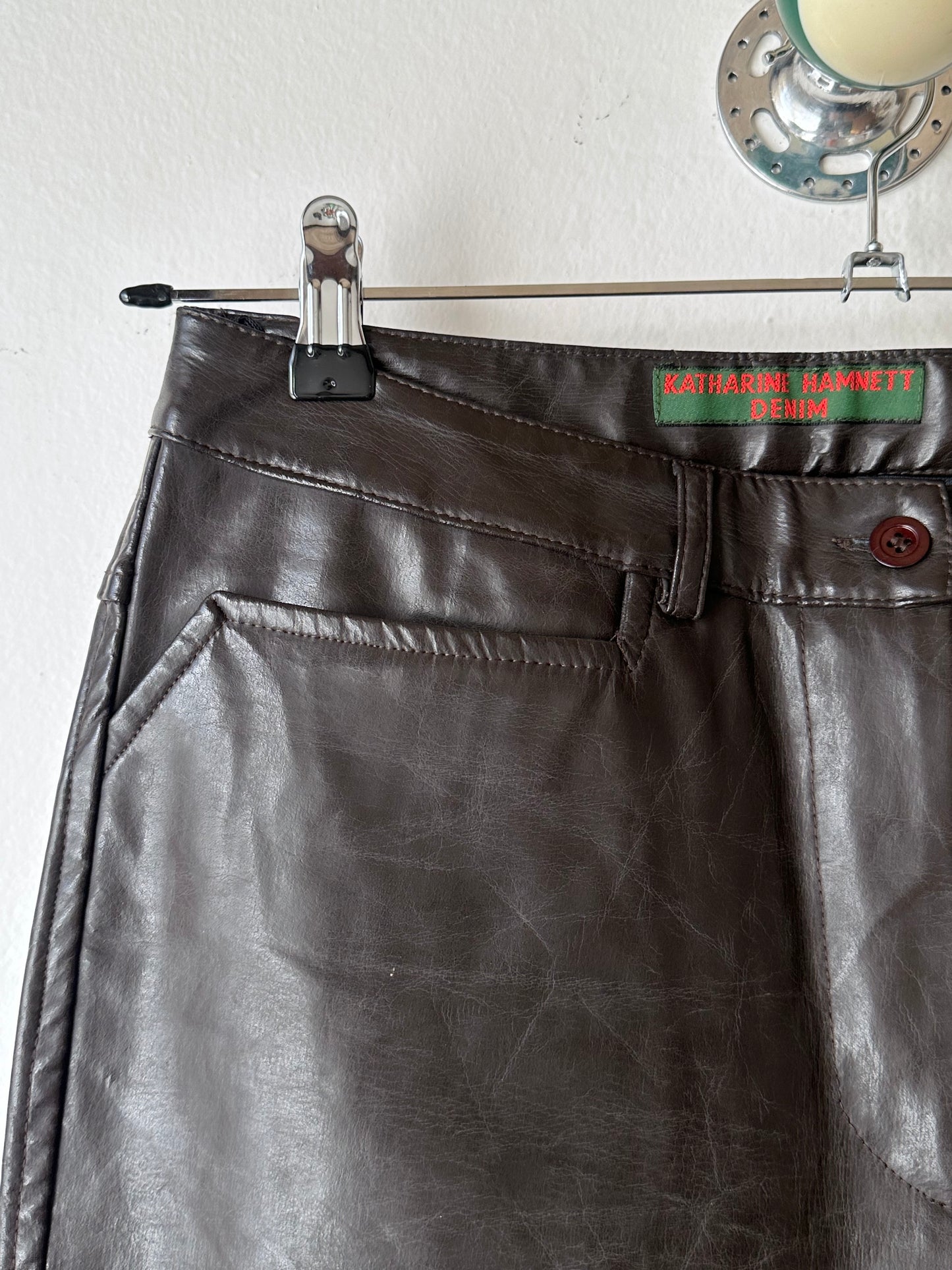 90s Katharine Hamnett coating trouser W29-30