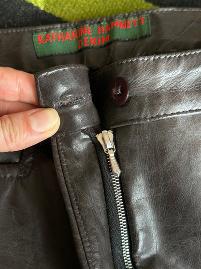 90s Katharine Hamnett coating trouser W29-30