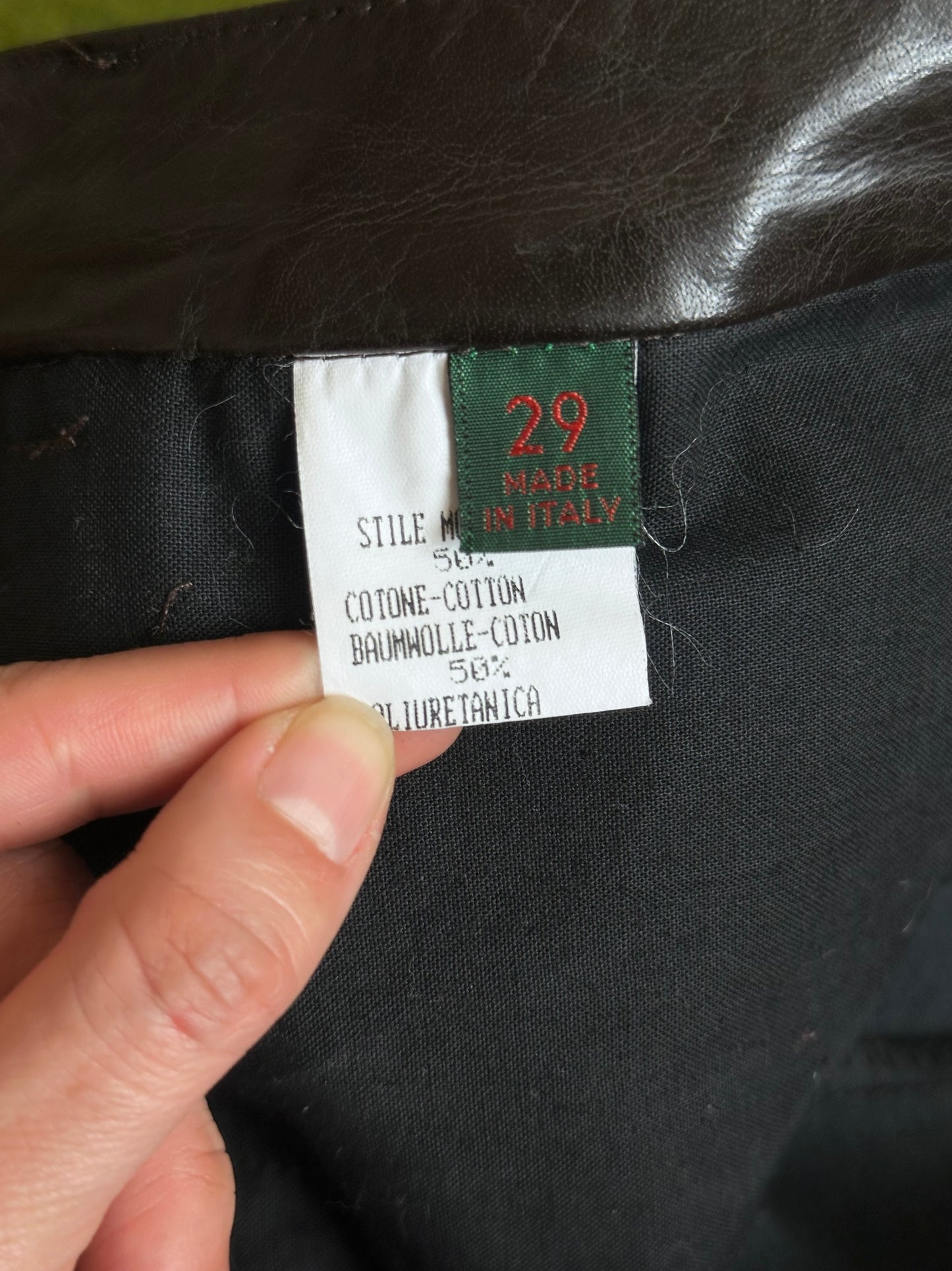 90s Katharine Hamnett coating trouser W29-30