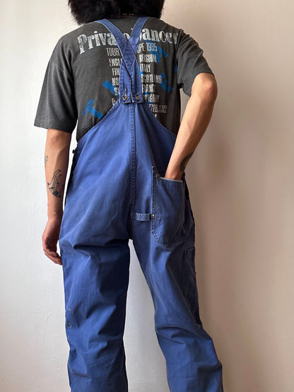 French Adolphe Lafont blue cotton twill overalls 50's 60's workwear vintage フレンチワーク ユーロ古着 ヨーロッパ古着