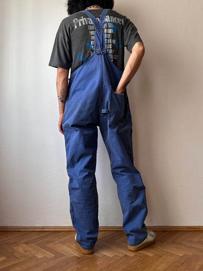 French Adolphe Lafont blue cotton twill overalls 50's 60's workwear vintage フレンチワーク ユーロ古着 ヨーロッパ古着