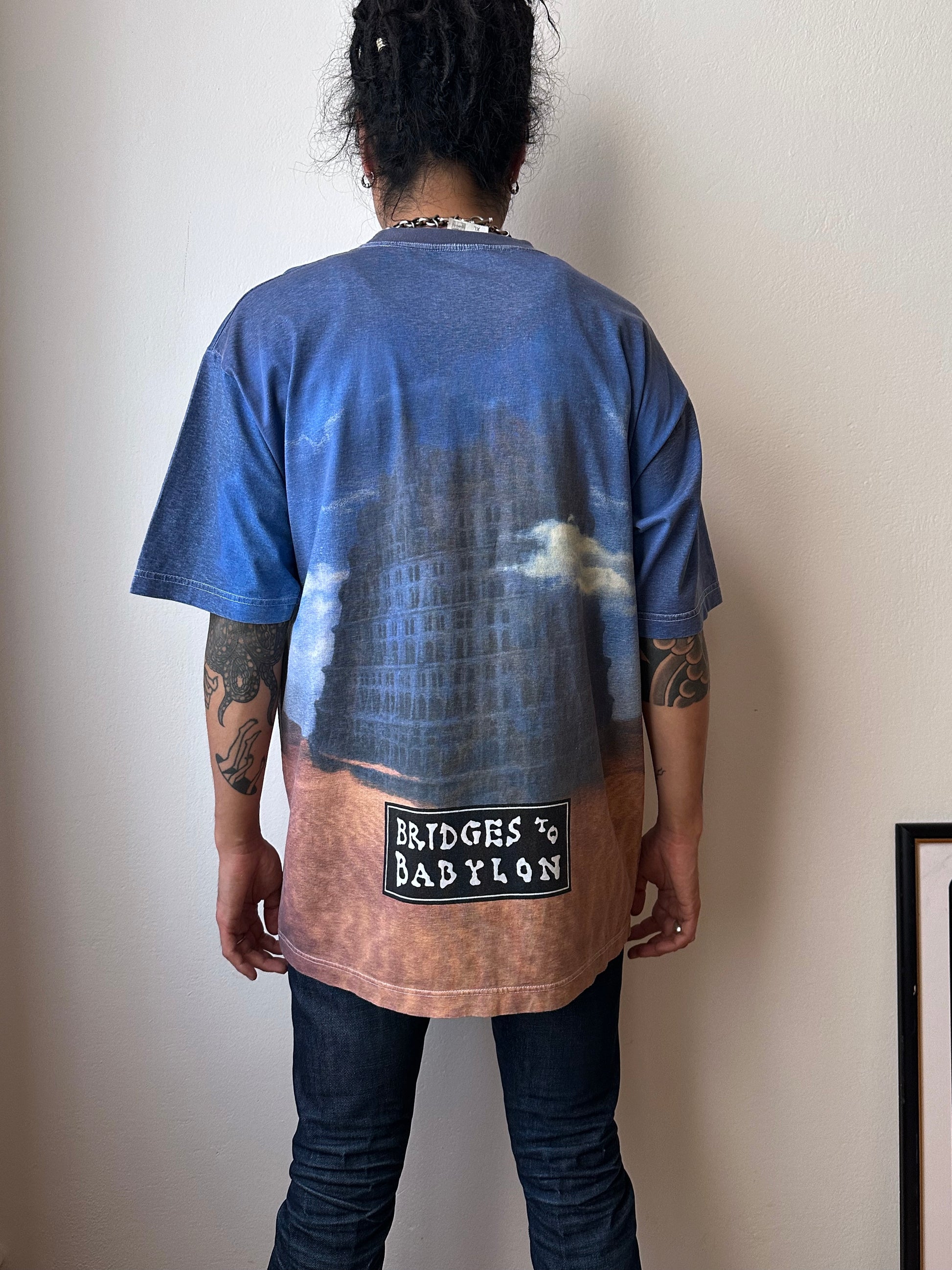 90's The Rolling Stones 90年代 ストーンズ 炉ーリングストーンズ Band T shirt Tee Vintage Toto Praha Antique shop Vintage clothing store Showroom Prague プラハ 90年代 バンド Tシャツ Black 黒  ロンT ヴィンテージ ユーロ古着 古着卸 古着屋 