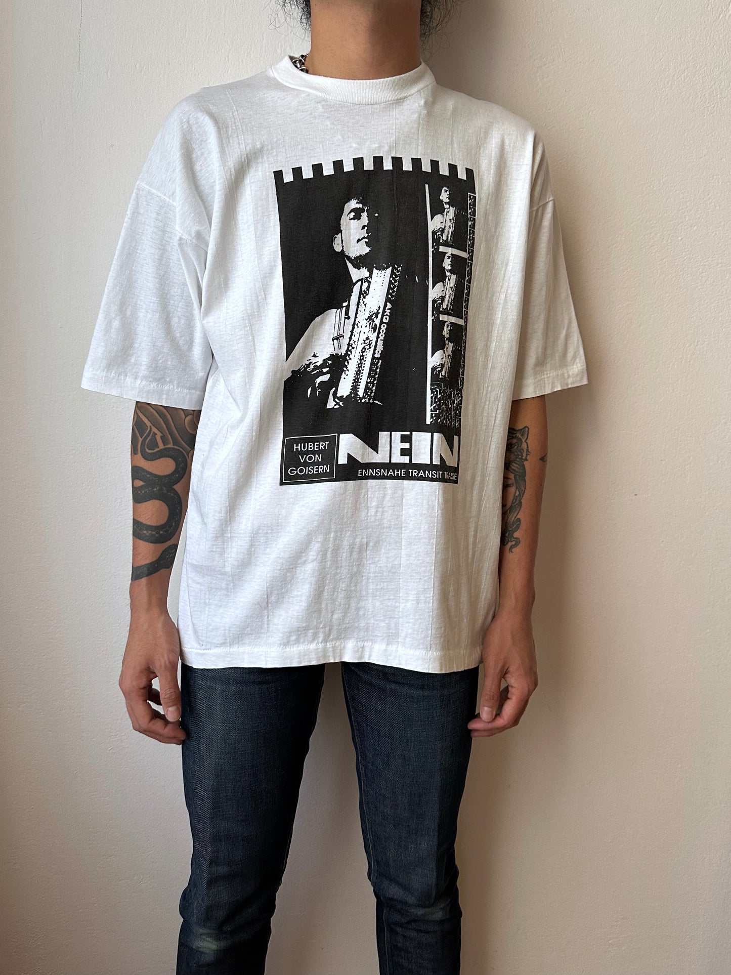 90's Hubert von Goisern Band T shirt Tee Vintage Toto Praha Antique shop Vintage clothing store Showroom Prague プラハ 90年代 バンド Tシャツ ヴィンテージ ユーロ古着 古着卸 古着屋 