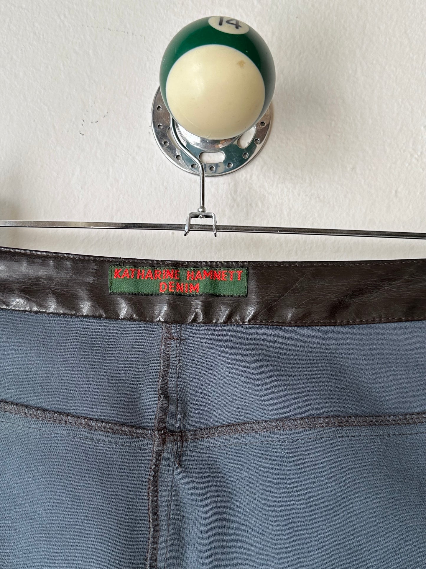 90s Katharine Hamnett coating trouser W29-30