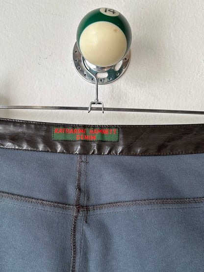 90s Katharine Hamnett coating trouser W29-30