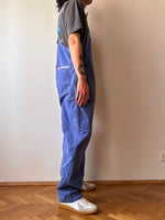 French Adolphe Lafont blue cotton twill overalls 50's 60's workwear vintage フレンチワーク ユーロ古着 ヨーロッパ古着