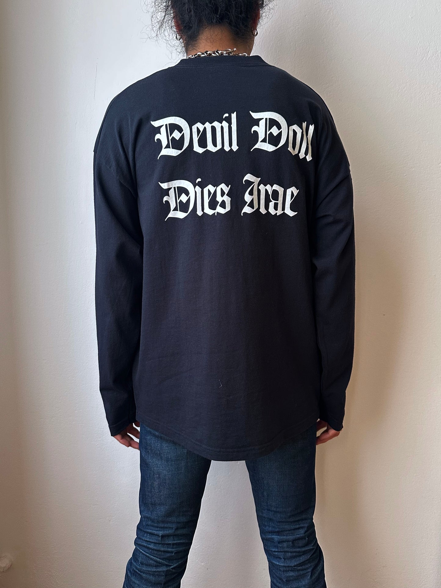 90's Devil Doll Band T shirt Tee Vintage Toto Praha Antique shop Vintage clothing store Showroom Prague プラハ 90年代 バンド Tシャツ Black 黒  ロンT ヴィンテージ ユーロ古着 古着卸 古着屋 
