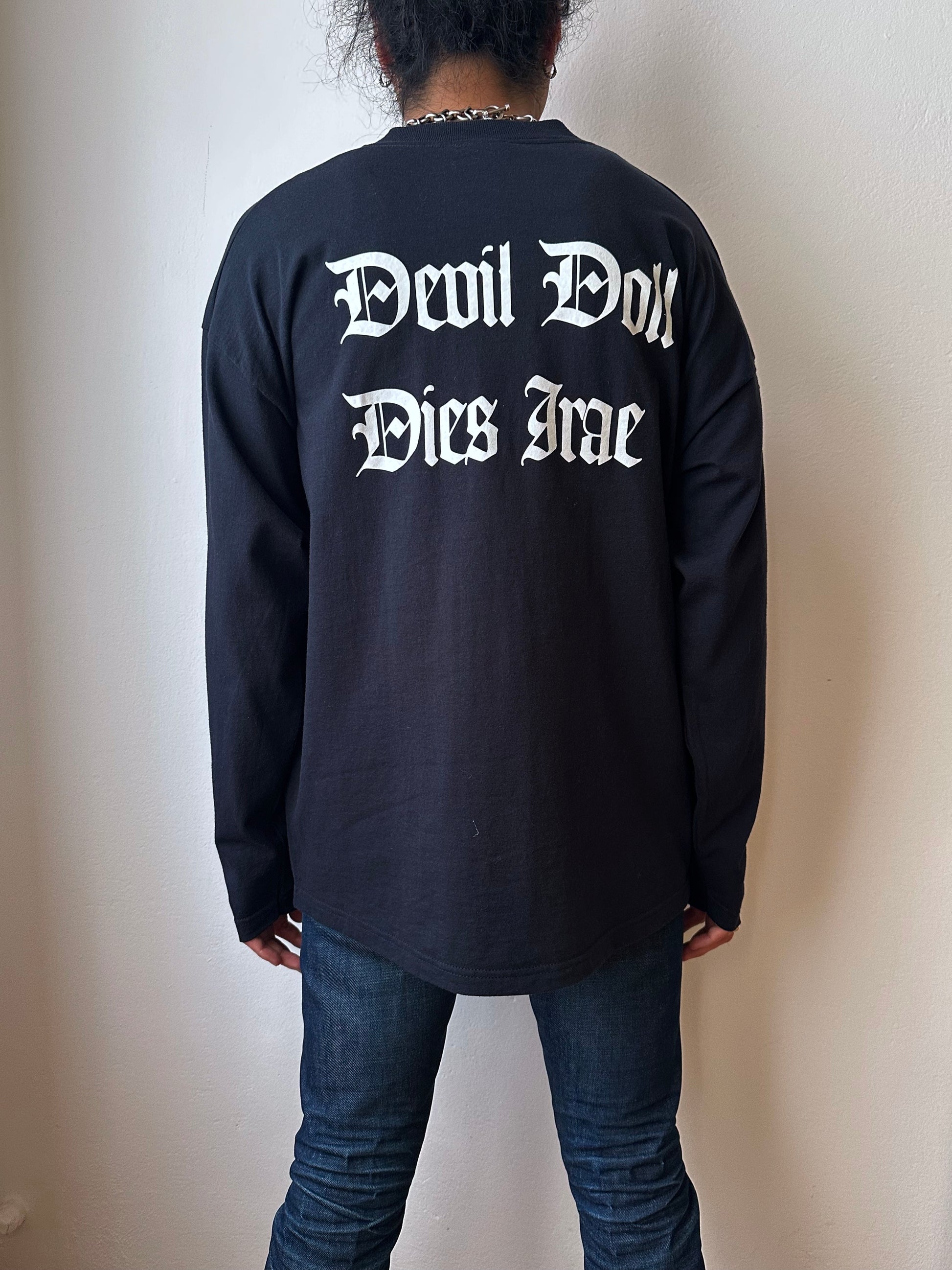 90's Devil Doll Band T shirt Tee Vintage Toto Praha Antique shop Vintage clothing store Showroom Prague プラハ 90年代 バンド Tシャツ Black 黒  ロンT ヴィンテージ ユーロ古着 古着卸 古着屋 