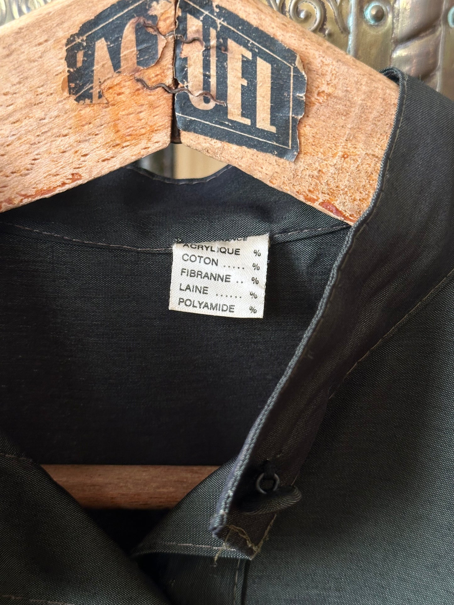 French forest green bat shirt