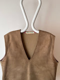 50's 60's Suede Leather Vest France Usa Vintage 50年代 60年代 レザー ベスト フランス 買い付け Toto Praha Prague プラハ 古着 古着屋 Vintage store アンティーク ユーロ古着 ヨーロッパ古着 古着卸