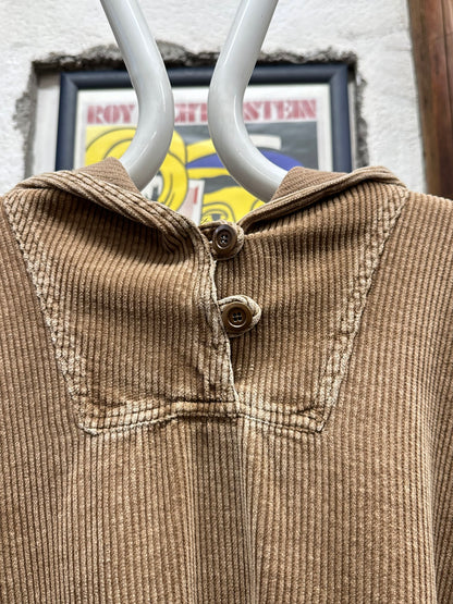 brown cords smock