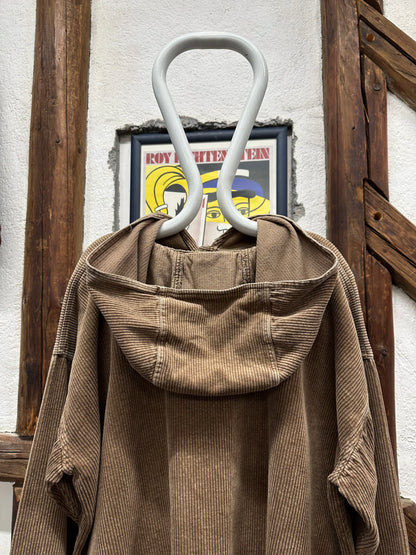 brown cords smock