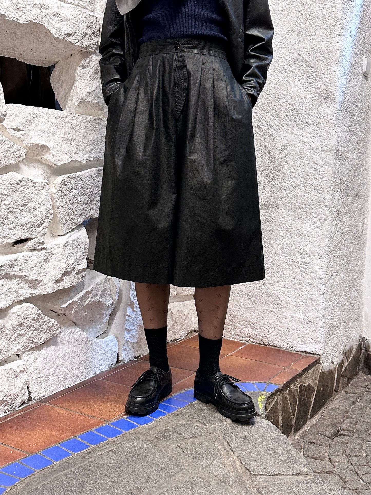 70s Krizia Italy special black shorts