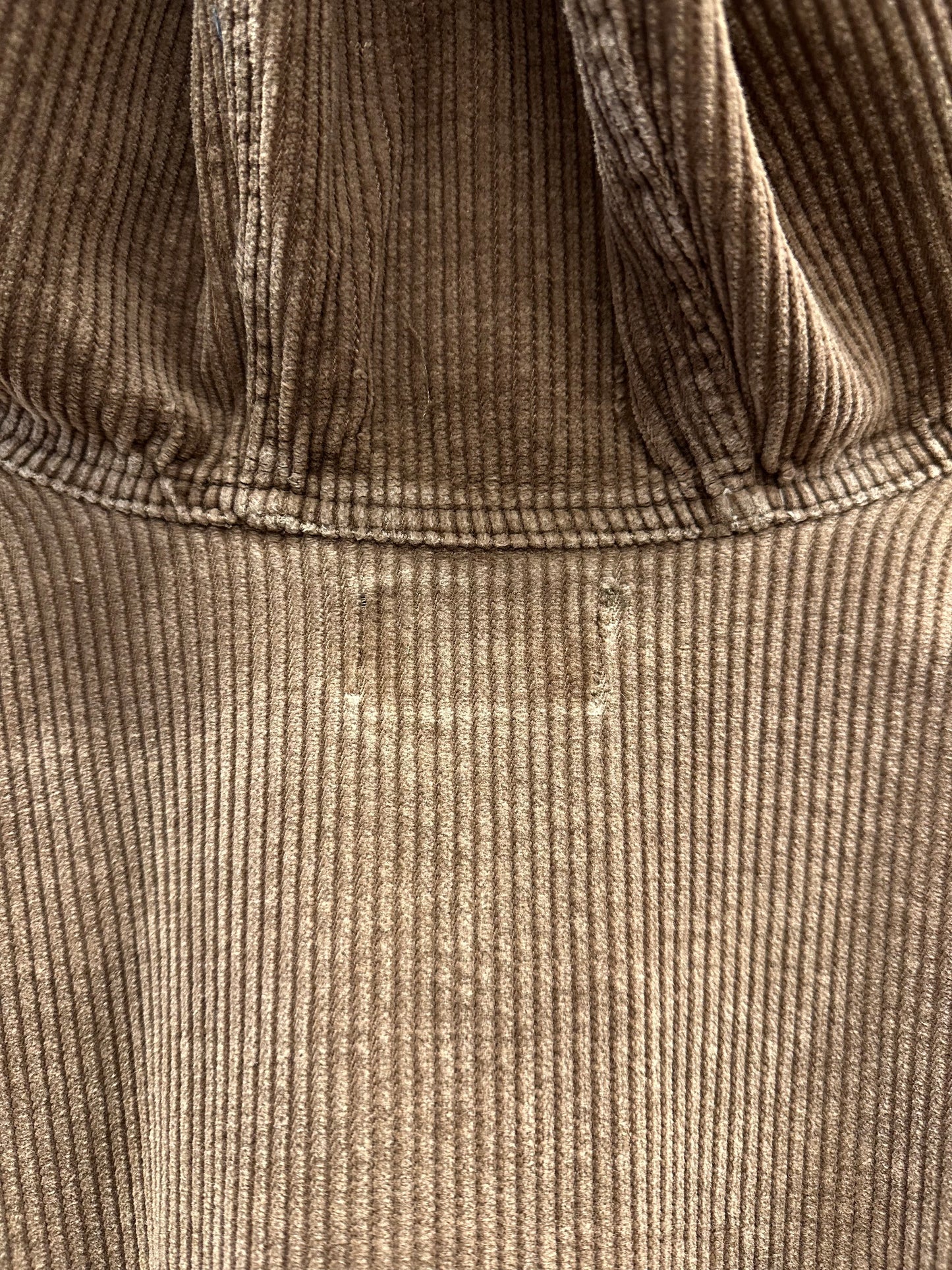 brown cords smock