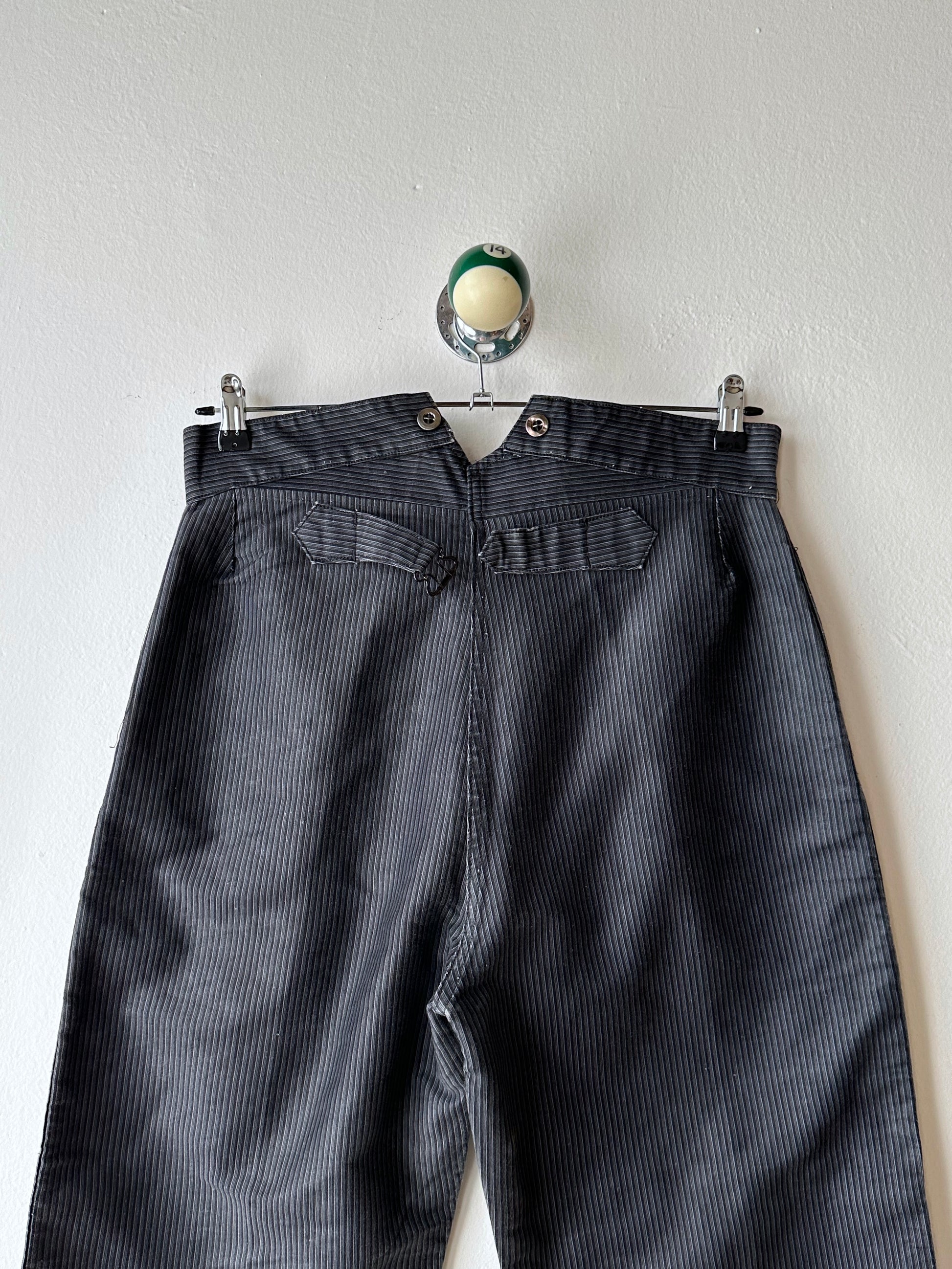 Le Favori French work 1930's 30年代 フレンチワーク Trousers メタルボタン  フレンチヴィンテージ Toto Praha Vintage clothing shop Antique shop 古着屋 プラハ Showroom appointment Prague ユーロ古着 ヨーロッパ古着 古着卸 ヴィンテージ