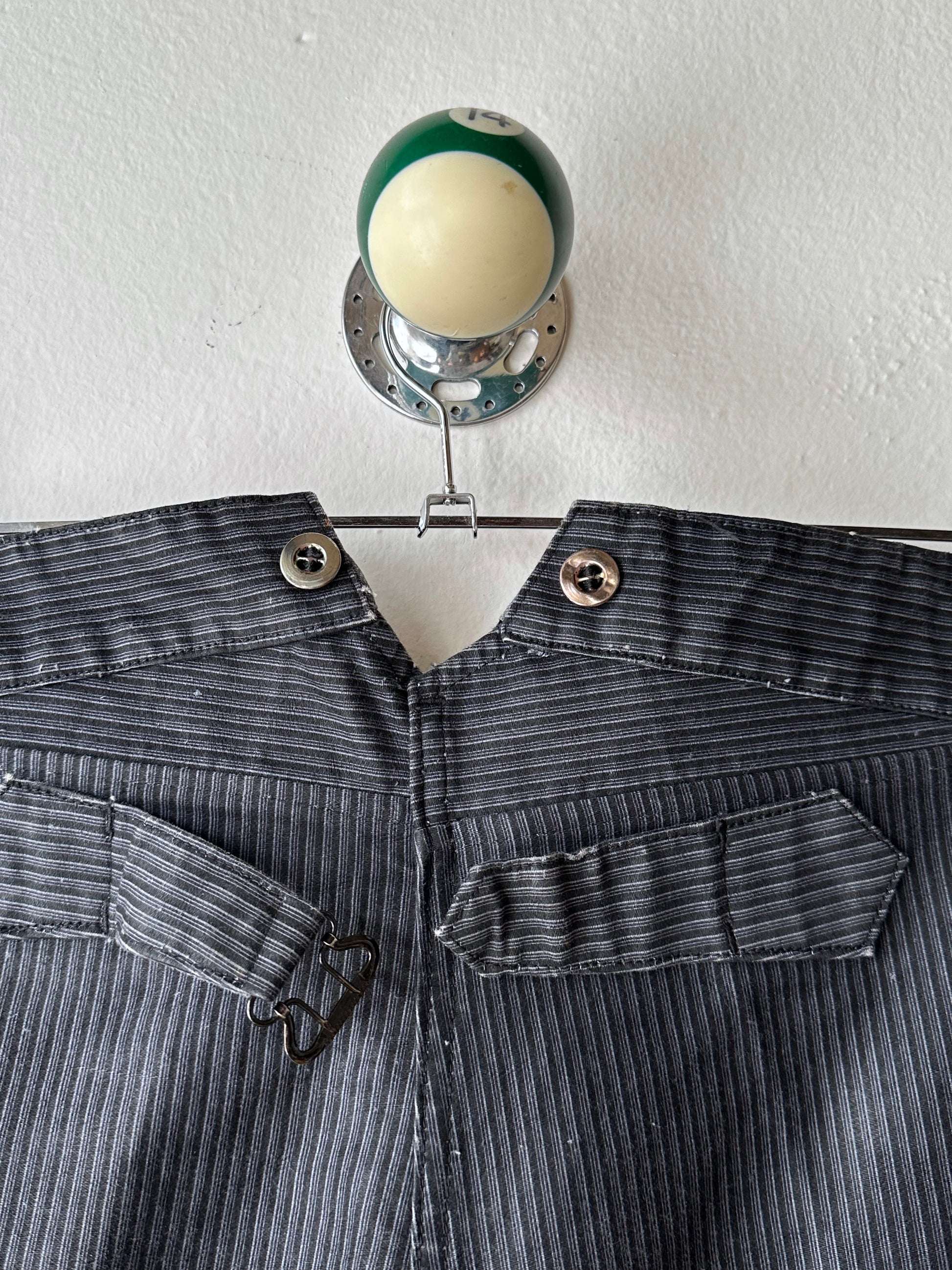 Le Favori French work 1930's 30年代 フレンチワーク Trousers メタルボタン  フレンチヴィンテージ Toto Praha Vintage clothing shop Antique shop 古着屋 プラハ Showroom appointment Prague ユーロ古着 ヨーロッパ古着 古着卸 ヴィンテージ