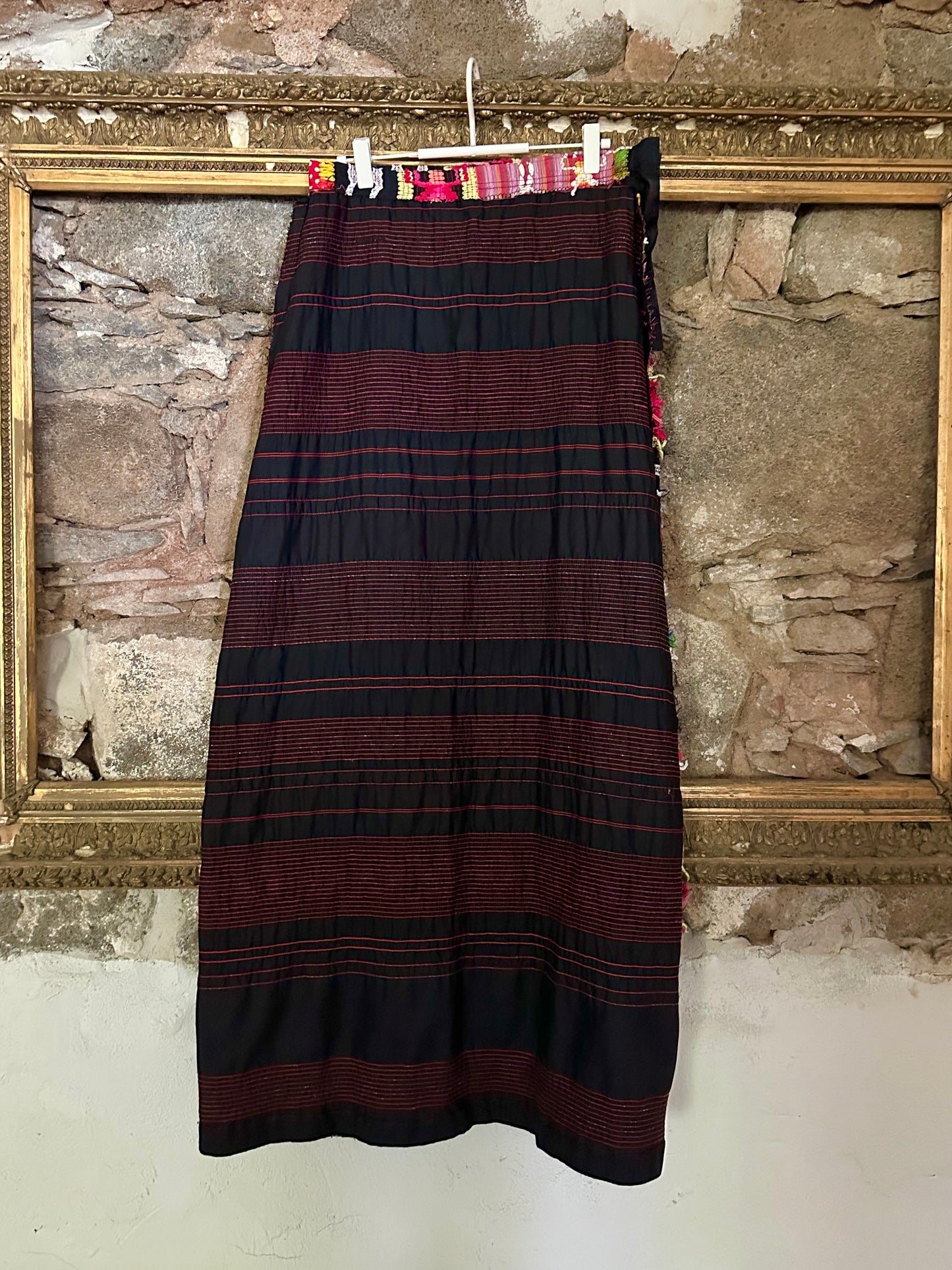 Handmade embroidery skirt W30