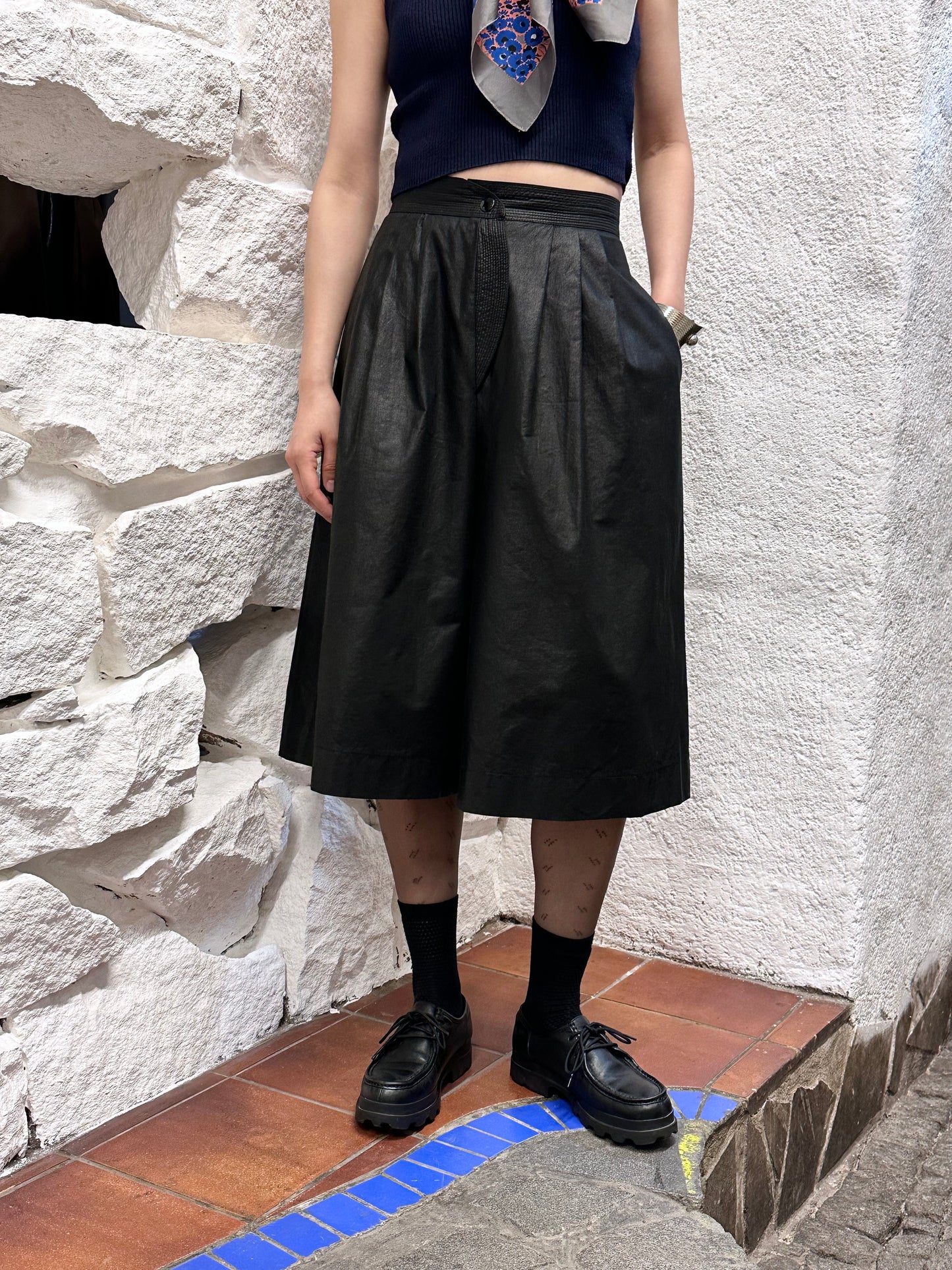 70s Krizia Italy special black shorts