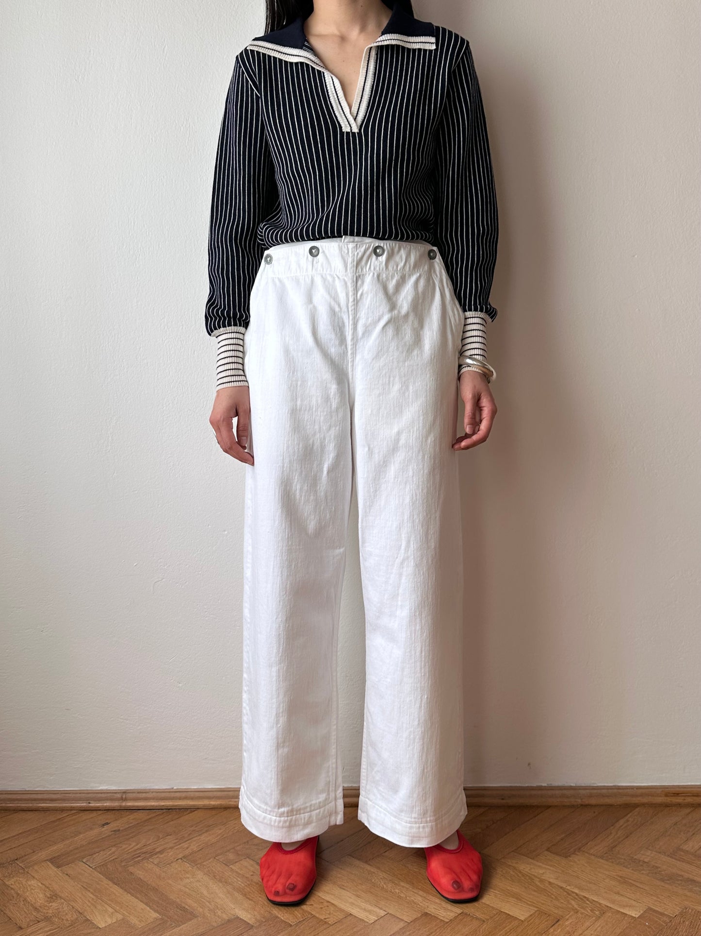 40-50s vintage sailor pants, perfect condition