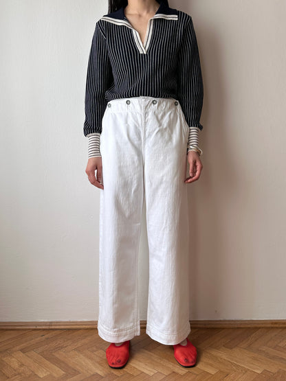 40-50s vintage sailor pants, perfect condition