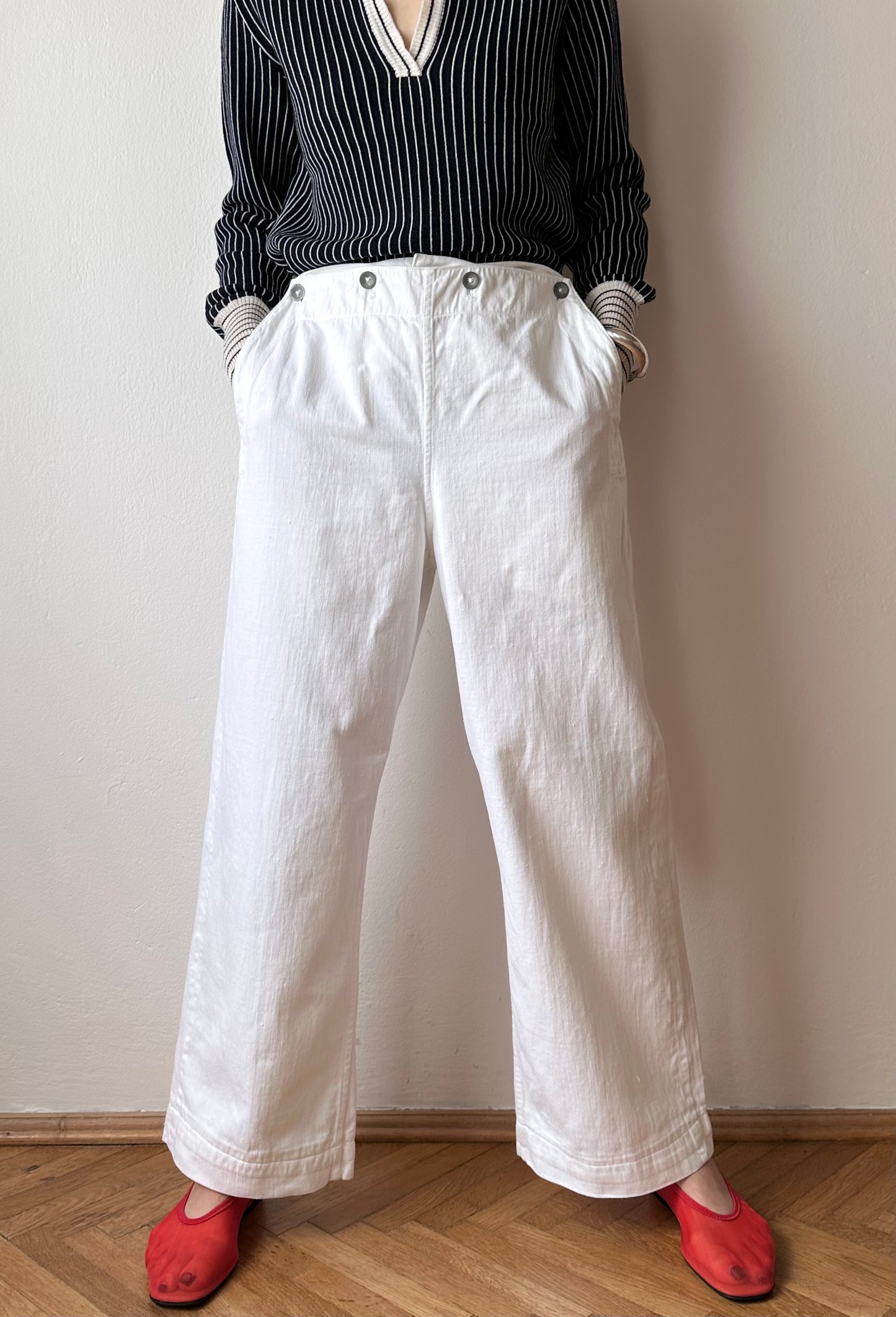 40-50s vintage sailor pants, perfect condition