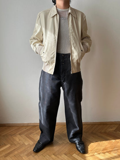 Le Favori French work 1930's 30年代 フレンチワーク Trousers メタルボタン  フレンチヴィンテージ Toto Praha Vintage clothing shop Antique shop 古着屋 プラハ Showroom appointment Prague ユーロ古着 ヨーロッパ古着 古着卸 ヴィンテージ