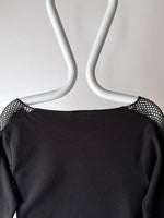 90s mesh arm lines black top