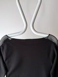 90s mesh arm lines black top