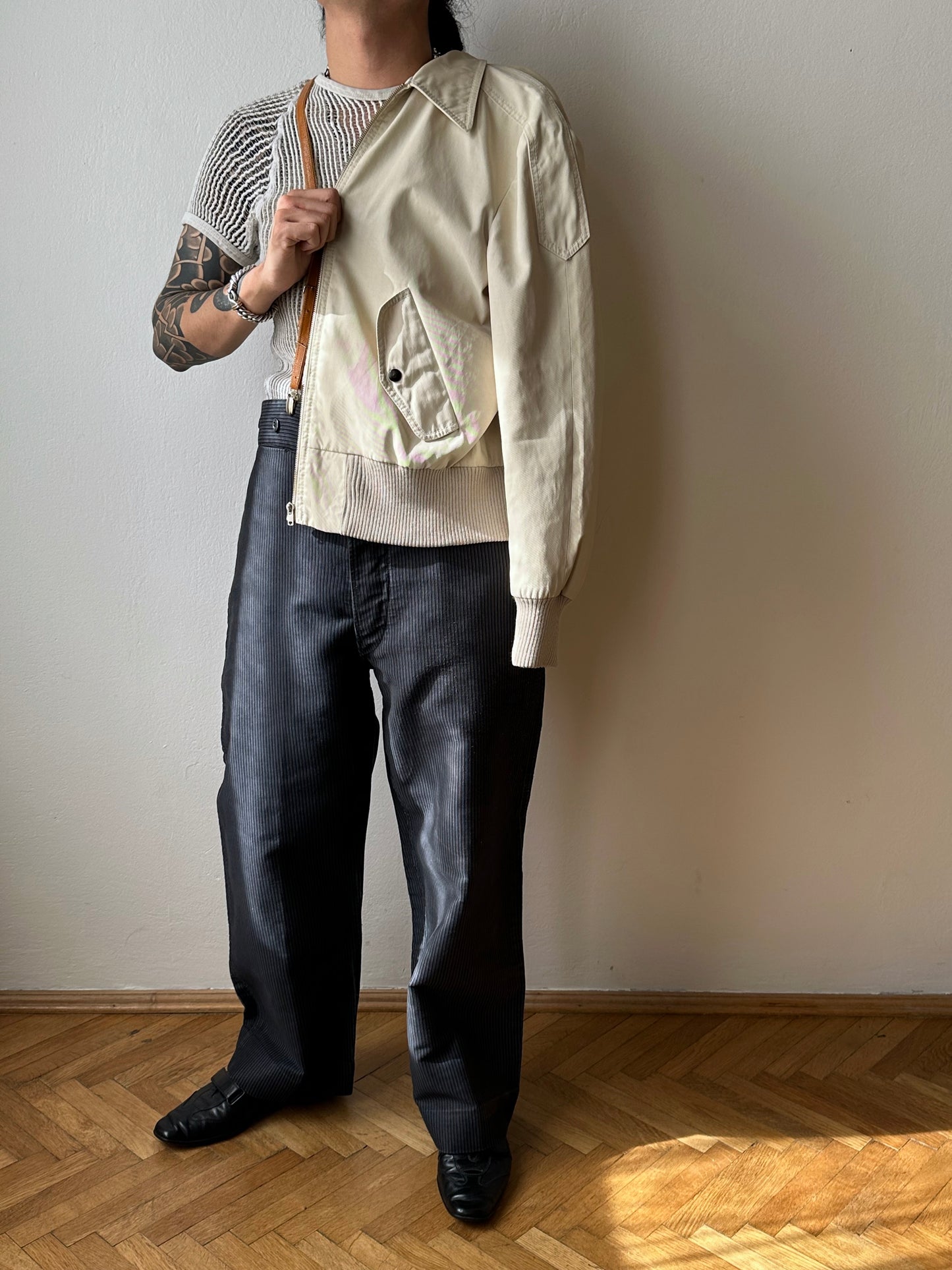 Le Favori French work 1930's 30年代 フレンチワーク Trousers メタルボタン  フレンチヴィンテージ Toto Praha Vintage clothing shop Antique shop 古着屋 プラハ Showroom appointment Prague ユーロ古着 ヨーロッパ古着 古着卸 ヴィンテージ
