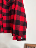 Buffalo plaid wool jacket - XL